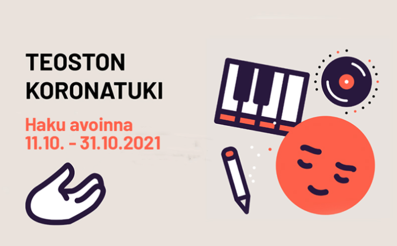 Teoston kolmas koronatuki: Haku on auki 11.-31.10.2021