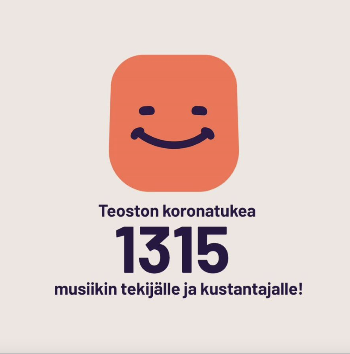 Teoston koronatukea sai 1 315 säveltäjää, sanoittajaa ja musiikkikustantajaa