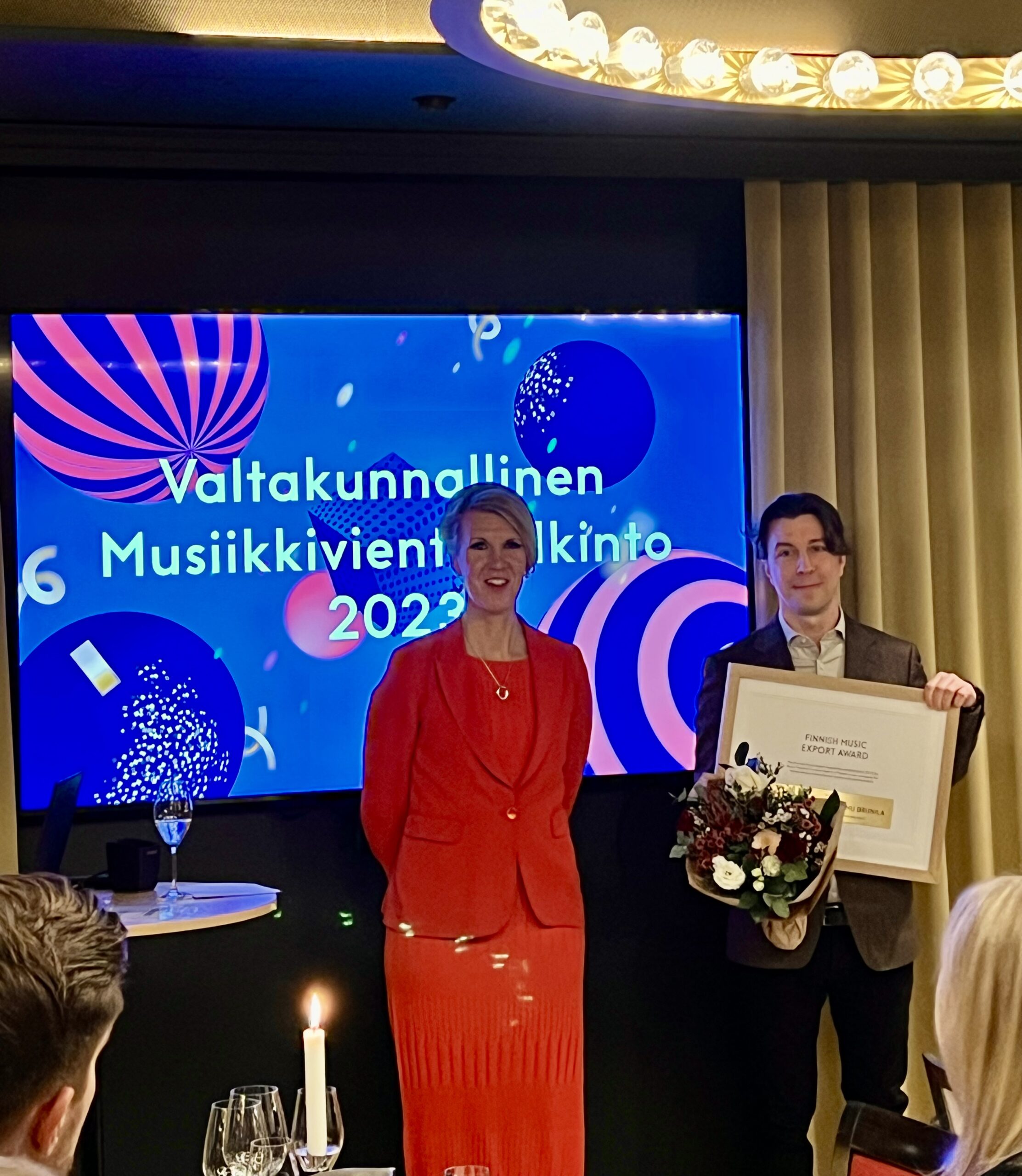 Valtakunnallisen musiikkivientipalkinnon sai Teemu Brunilan B Publishing Oy