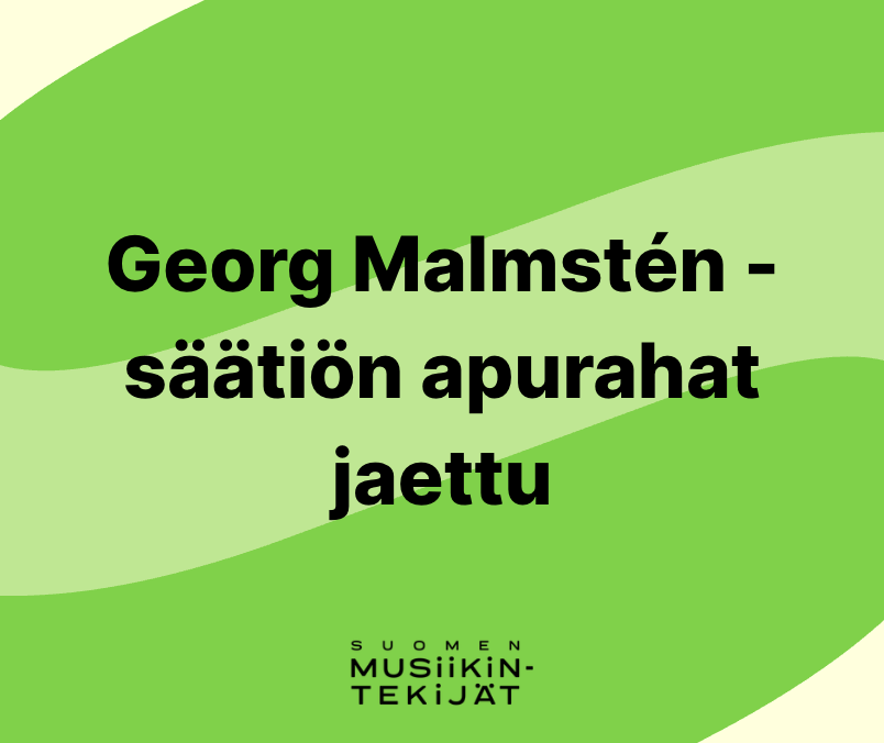 Georg Malmstén -säätiön apurahat jaettu