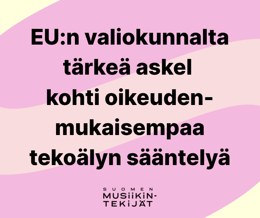 EU:n valiokunnalta tärkeä askel  kohti oikeuden-mukaisempaa tekoälyn sääntelyä
