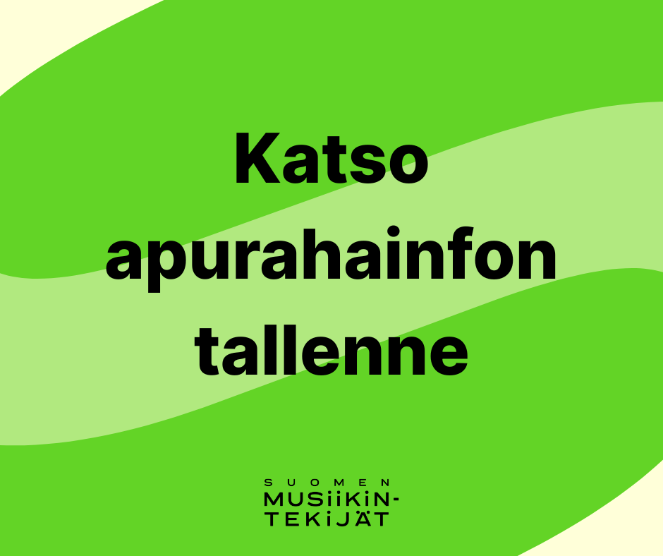 Katso apurahainfon tallenne