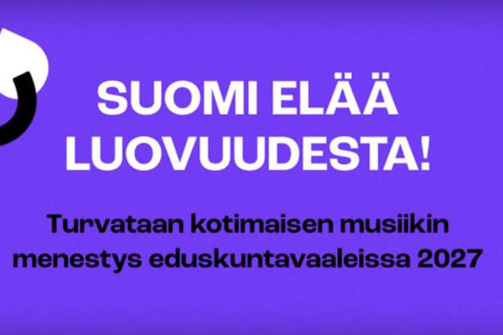 Suomi elää luovuudesta – Musiikin luovan alkutuotannon tavoitteet vaalikaudelle 2027–2031