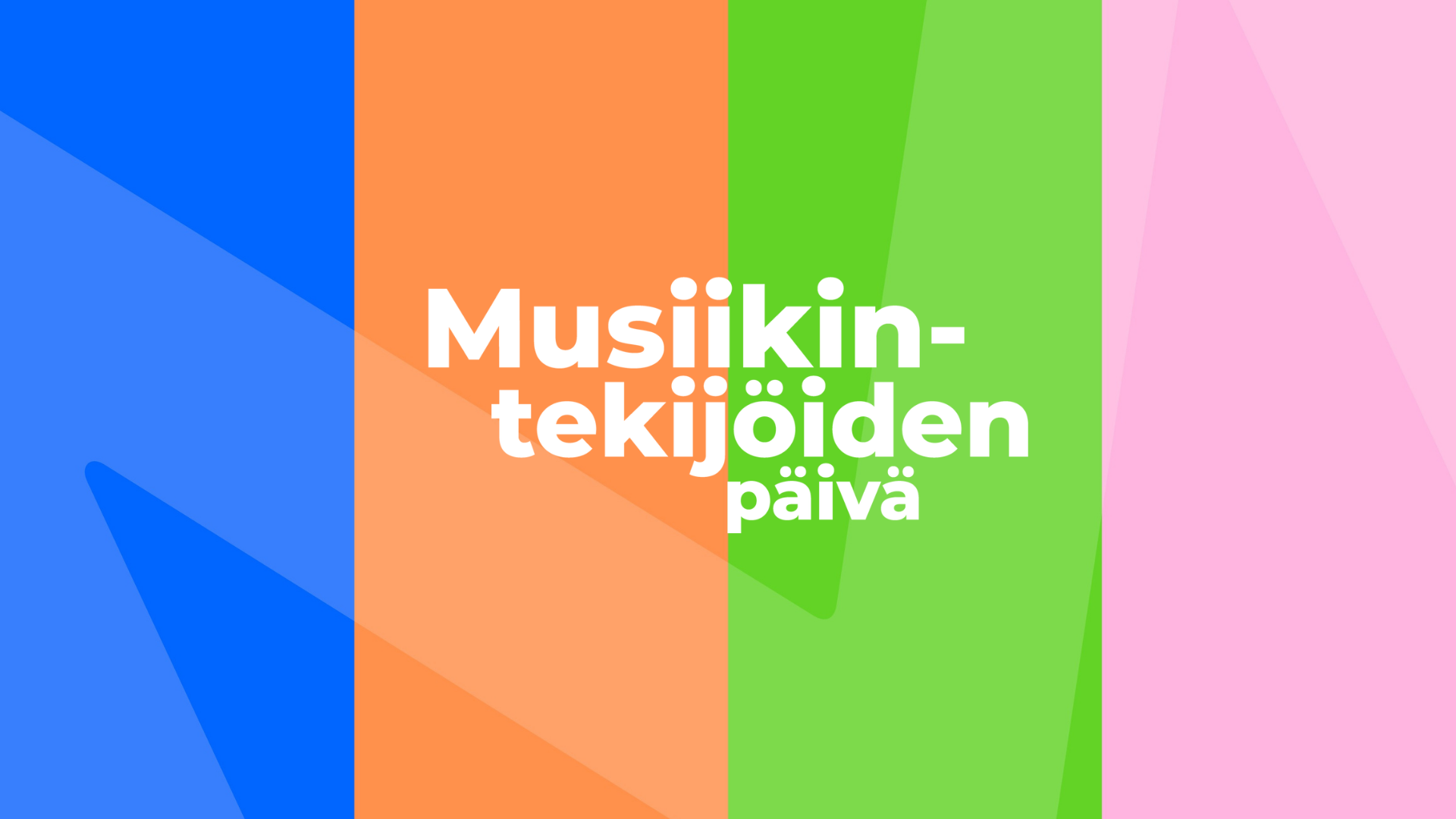 Katso Musiikintekijöiden päivän tallenne