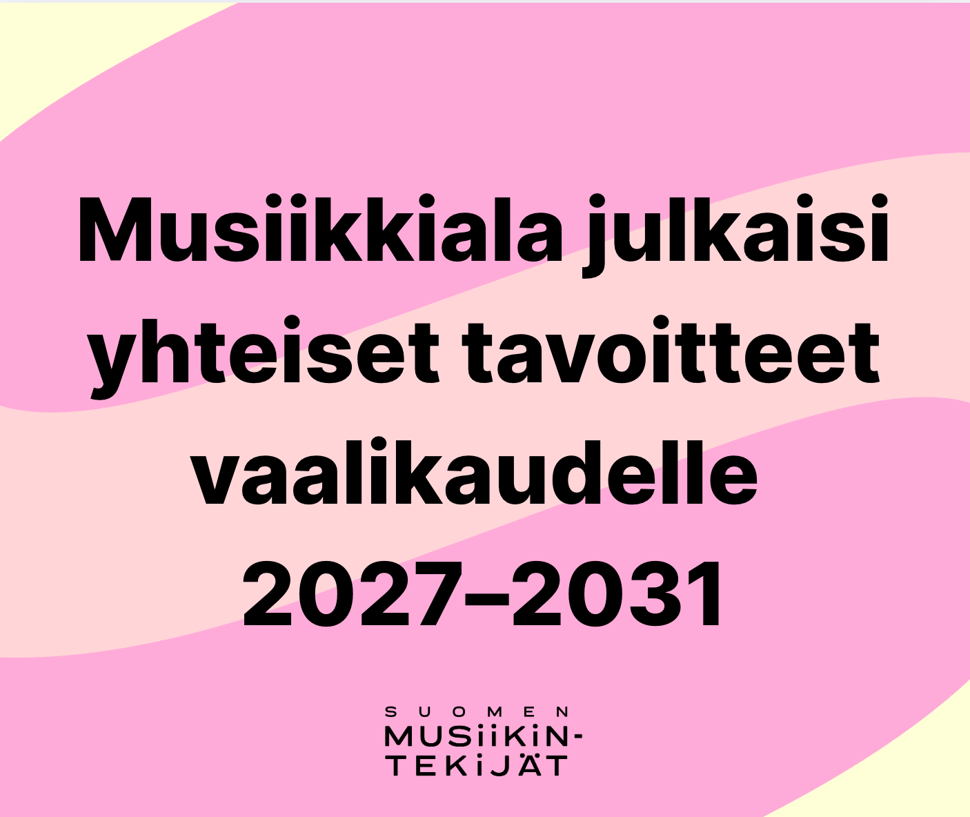 Musiikkiala julkaisi yhteiset tavoitteet vaalikaudelle 2027–2031