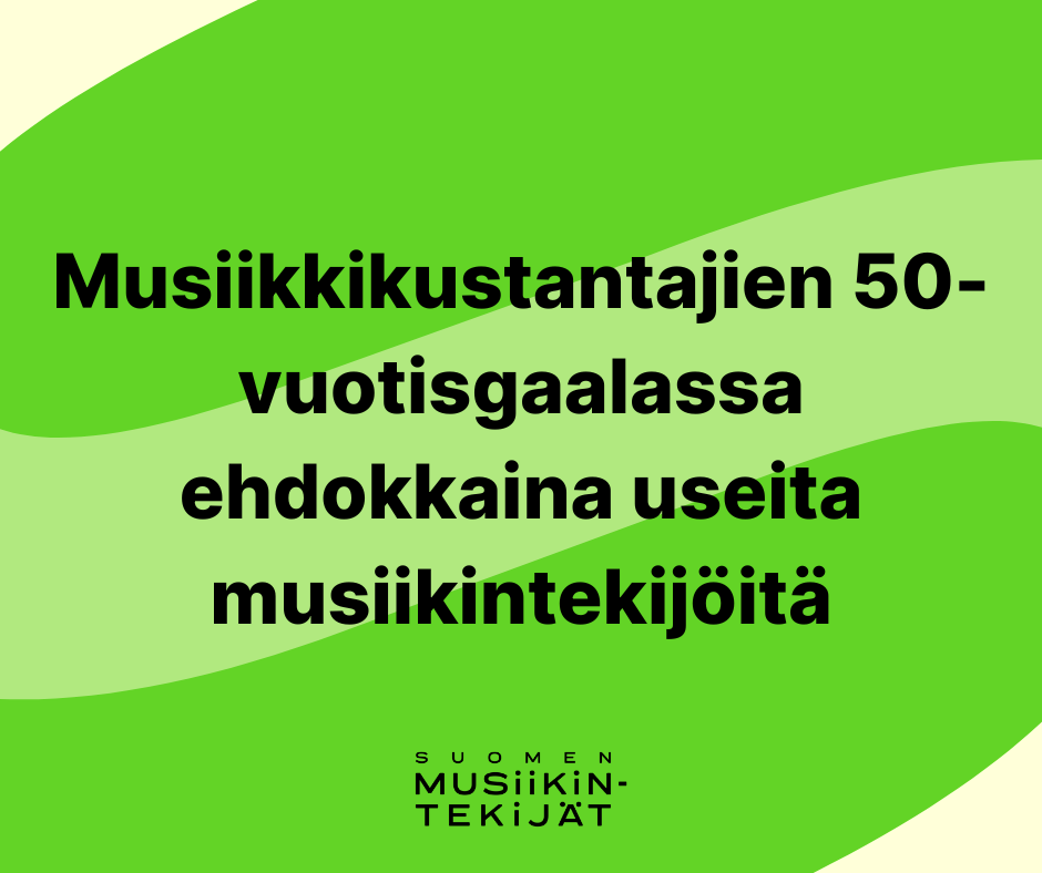Musiikkikustantajien 50-vuotisgaalassa ehdokkaina useita musiikintekijöitä