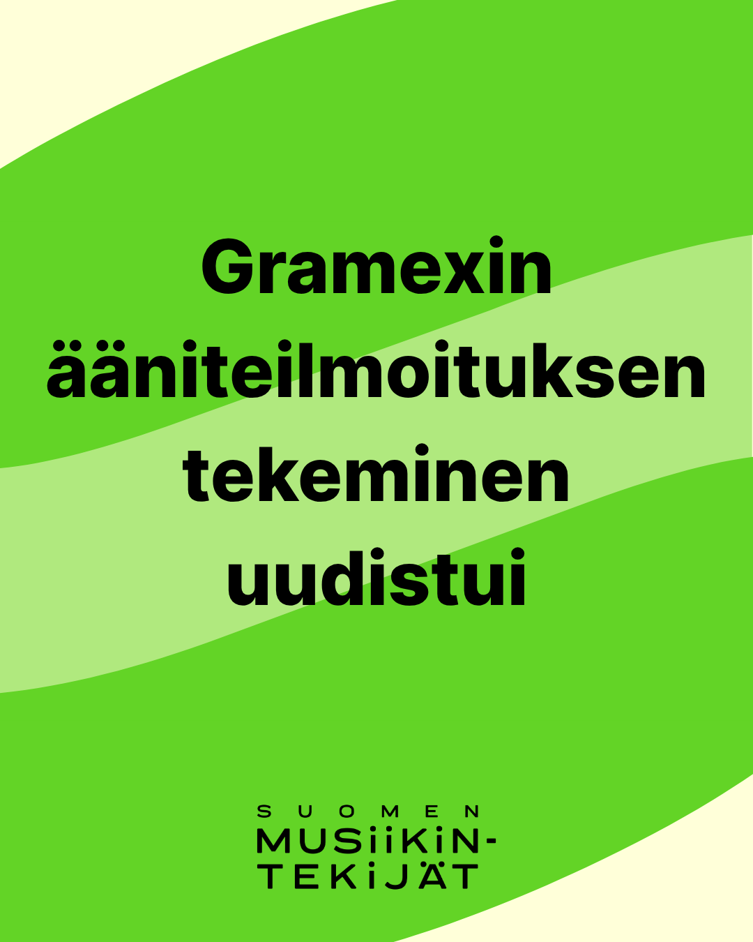 Gramexin ääniteilmoitus uudistui – ilmoitusten tekeminen helpottui